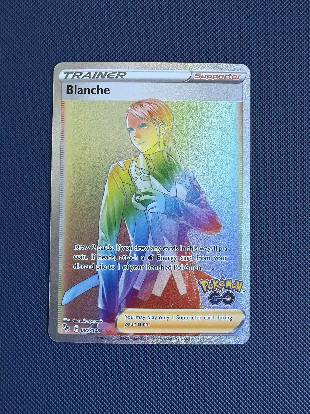 Pokémon TCG Blanche Card 082/078 Rainbow Secret Rare