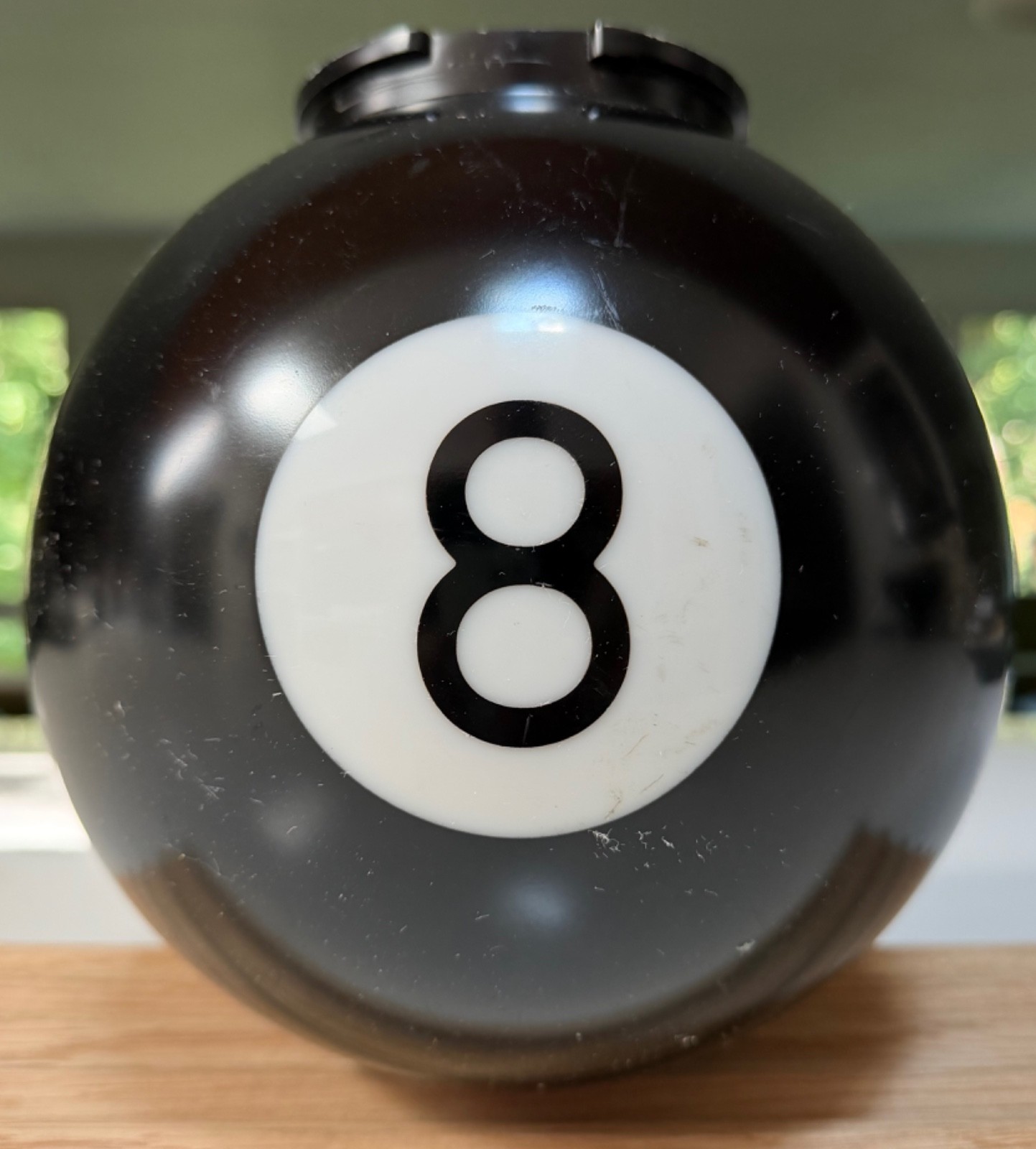 Vintage Black Plastic Billiard Pool Ball Swag Lamp (SHADE ONLY) Lighting #8
