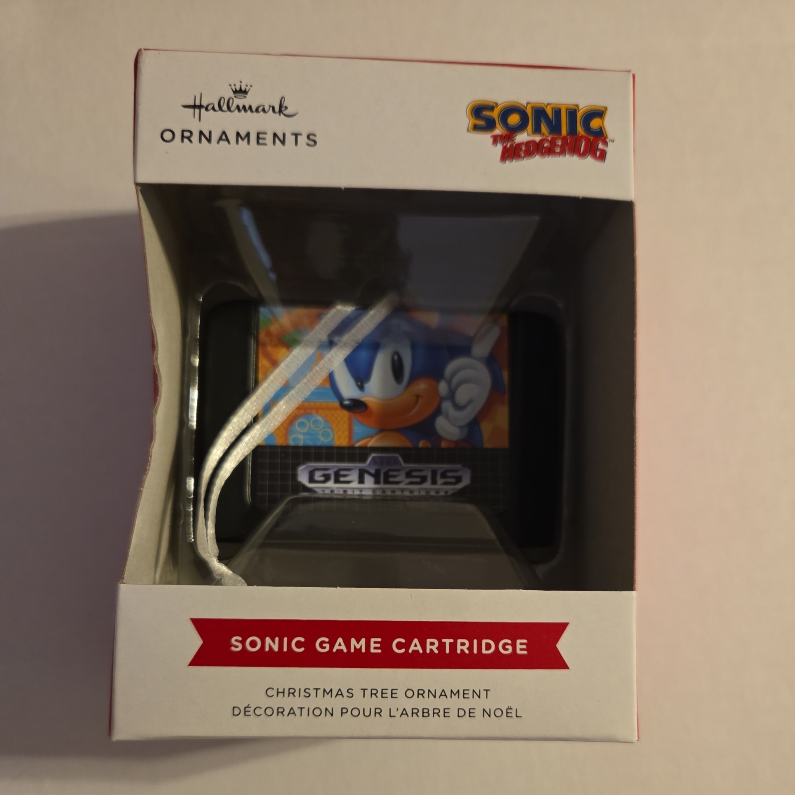 Hallmark Ornaments - Sonic Game Cartridge Sega Genesis New 2024