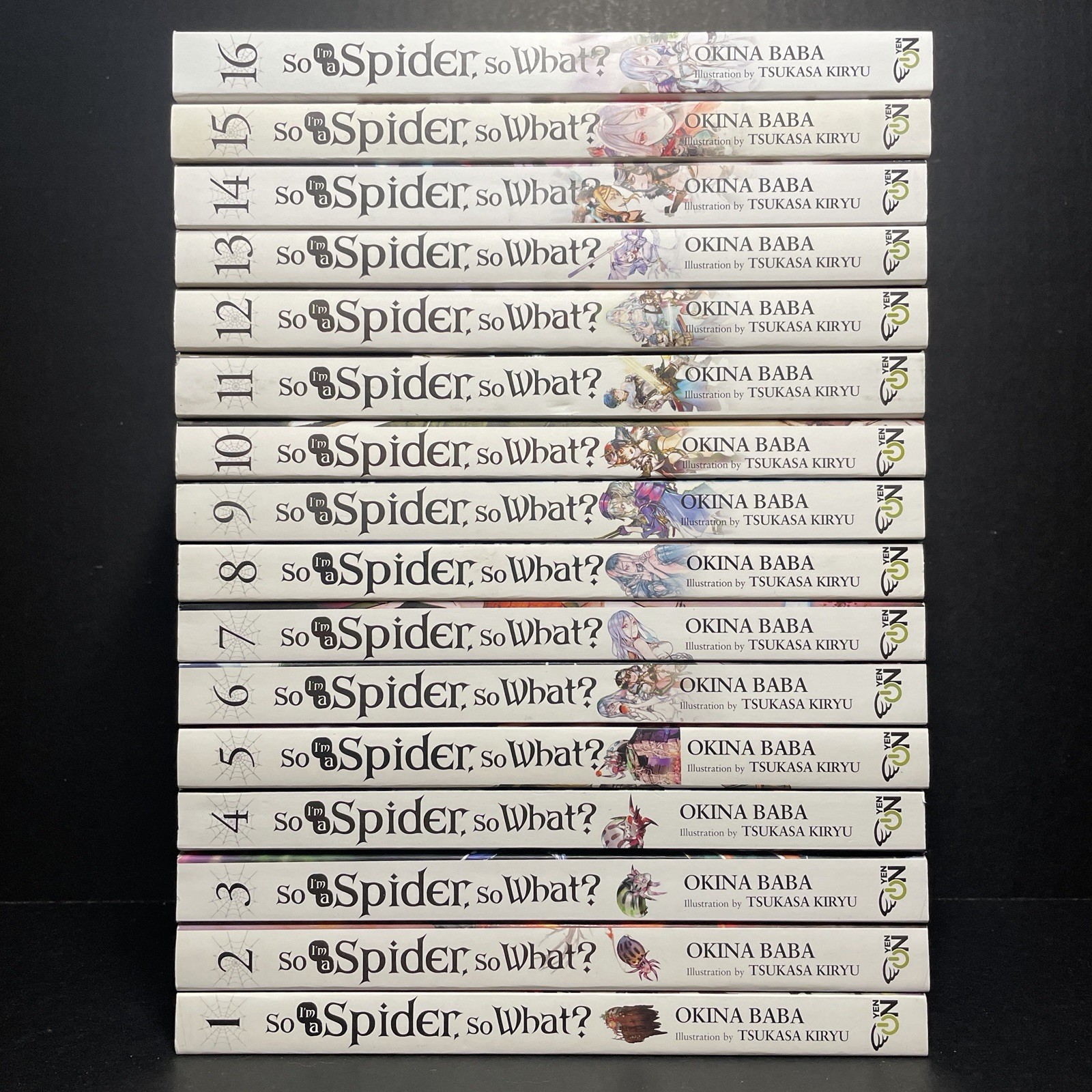 So I’m a Spider So What? Light Novel Volumes 1-16 New English Yen Press Complete