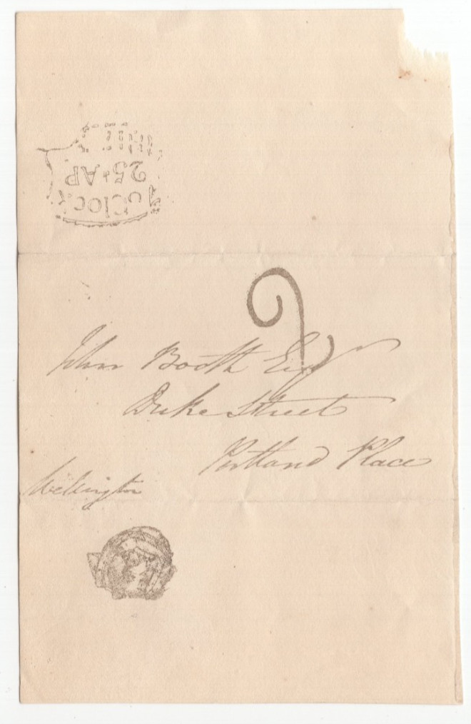 Arthur Wellesley, 1st Duke of Wellington Signed Free Front / Autographed
