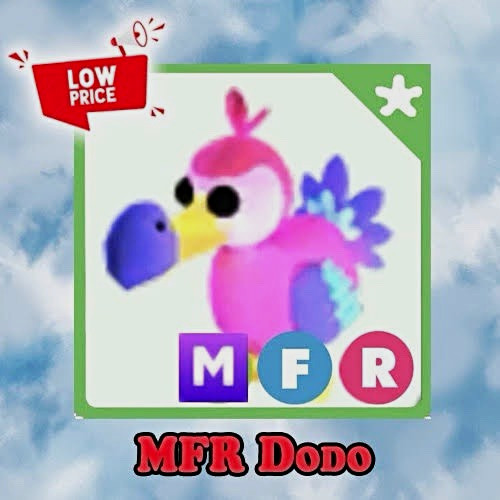 Mega Fly Ride Dodo Bird - Adopt Me Game Virtual Figure Toy - Roblox