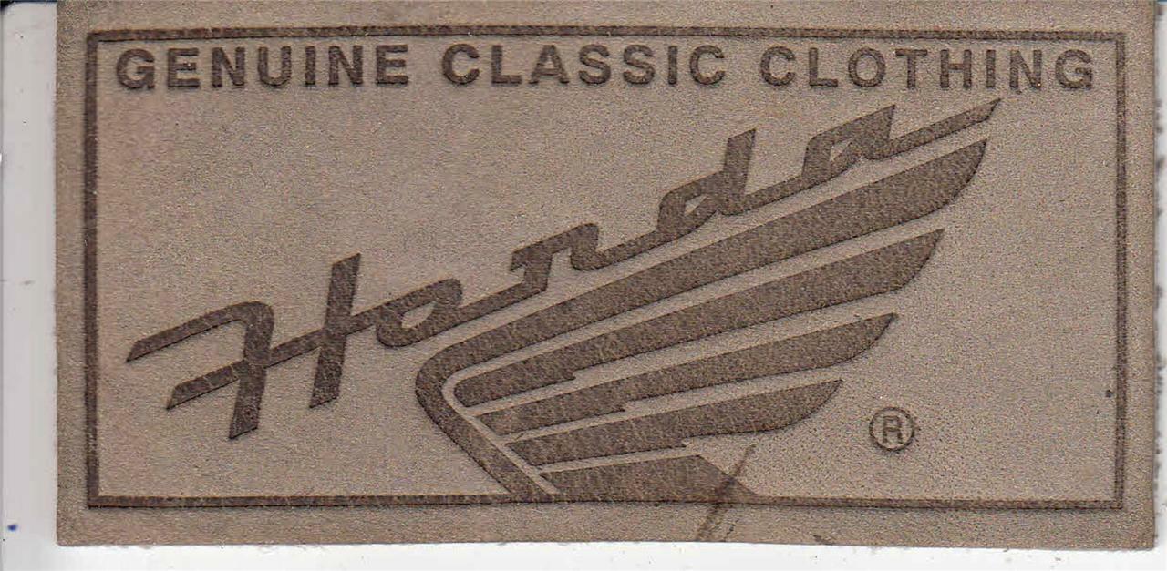 Vintage Honda Motorcycles Racing Leather Tag