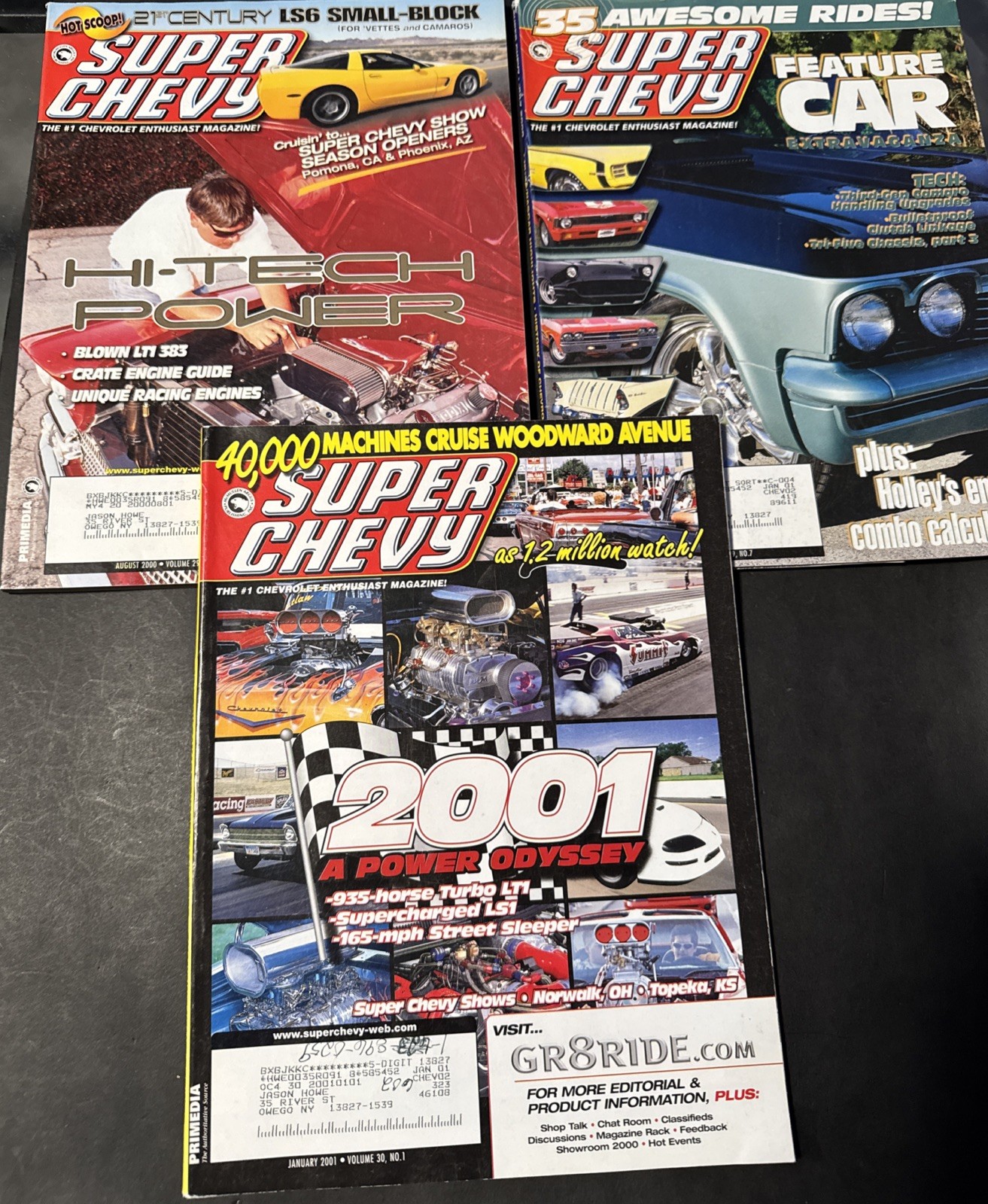 Lot of 8 Super Chevy Magazines 2000–2001 Muscle Cars Hot Rods Corvette Lot of 8 Super Chevy Magazines 2000–2001 Muscle Cars Hot Rods Corvette