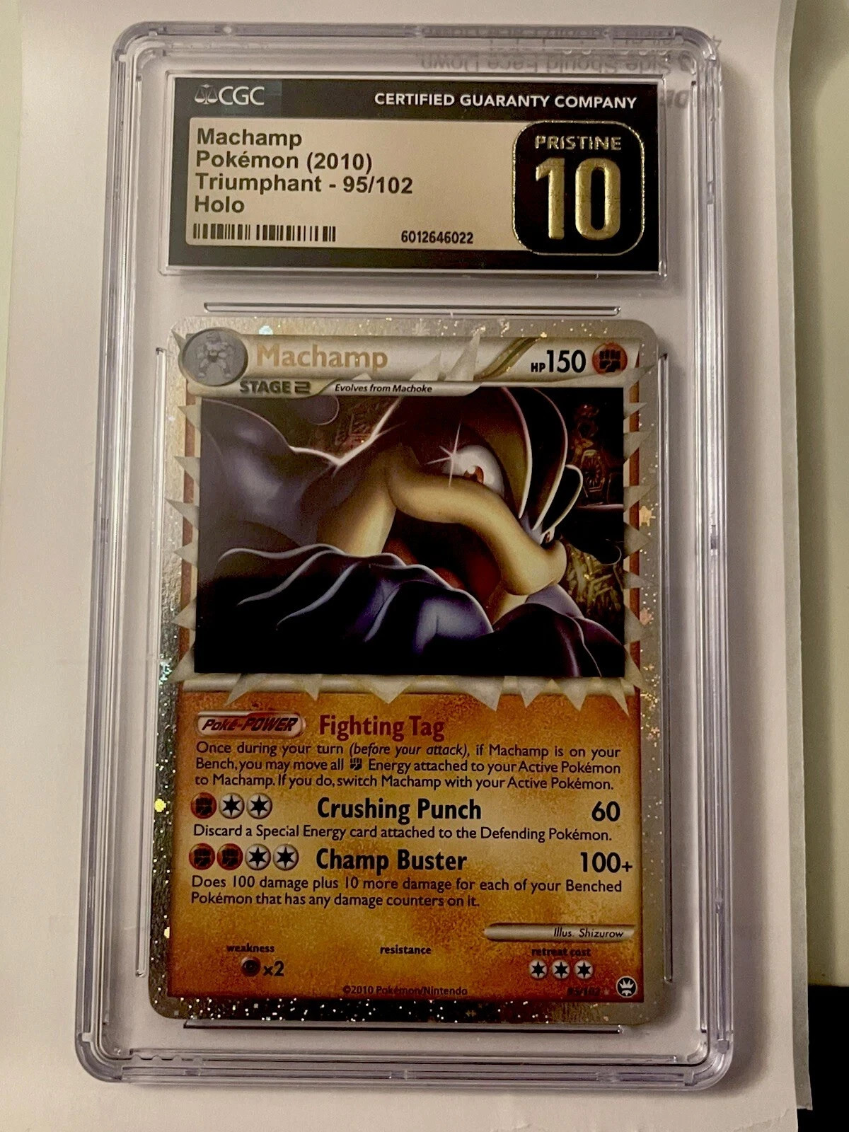 Pop 2 | CGC Pristine 10 | Triumphant Machamp | Undaunted Holo | Pokemon TCG