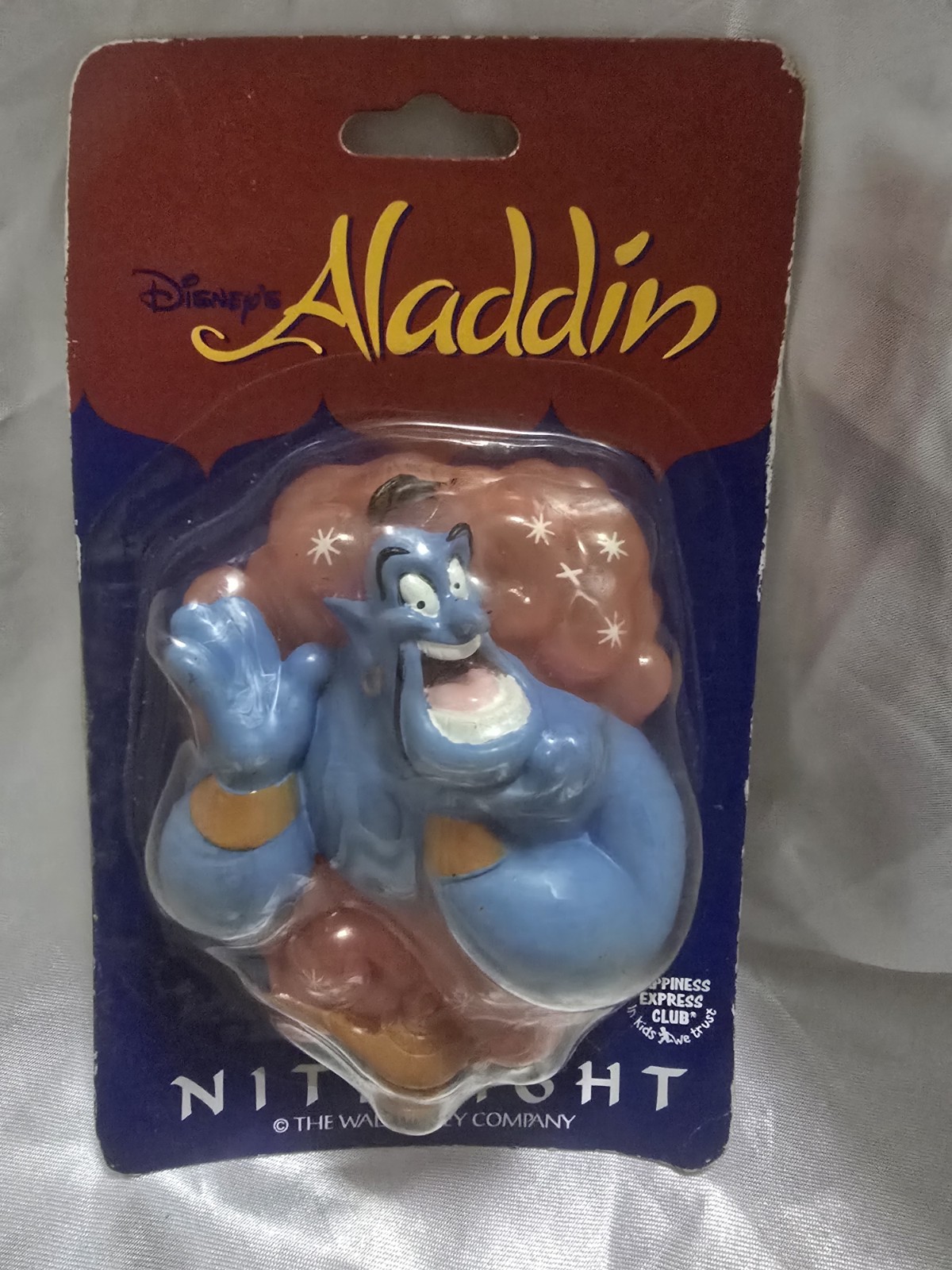 Vintage 1990s Disney Aladdin Genie Night Light Happiness Express 6059 Sealed