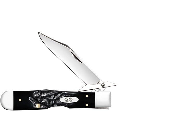 CASE XX KNIVES ROUGH BLACK SYNTHETIC CHEETAH CUB KNIFE #18243 USA