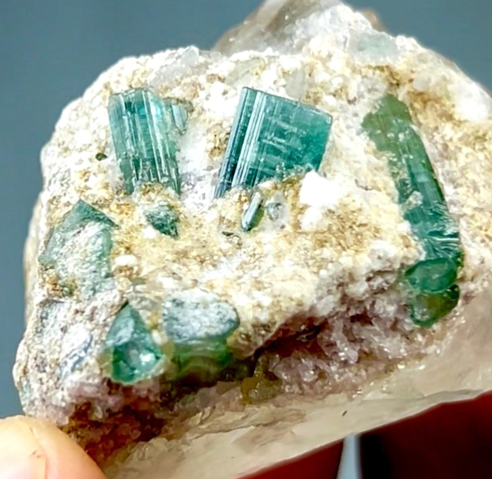 415 Carats Blue Colour Tourmaline Crystal Bunch Specimen from Afghanistan