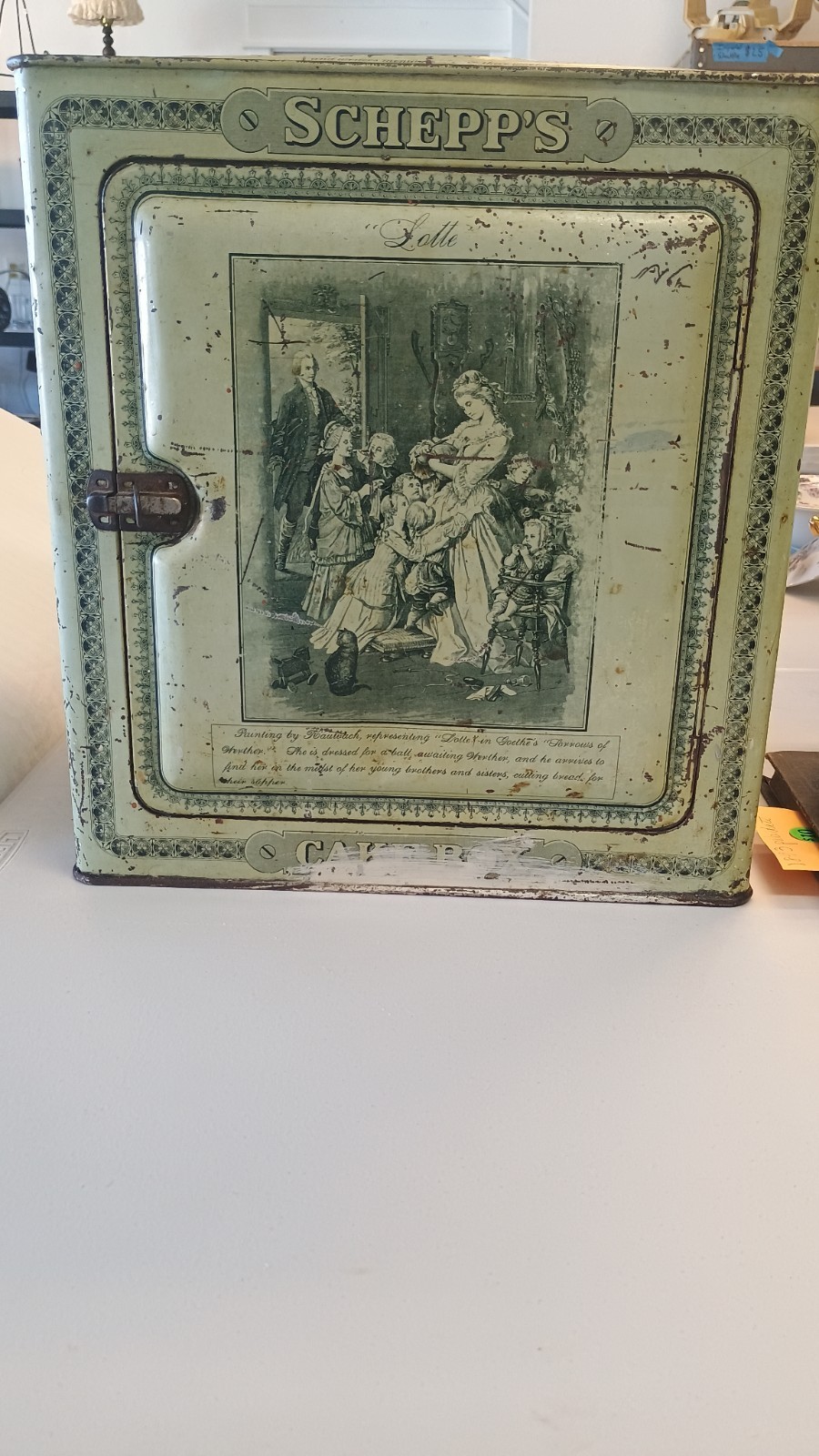Antique Schepps Cake Box Circa 1900-1910