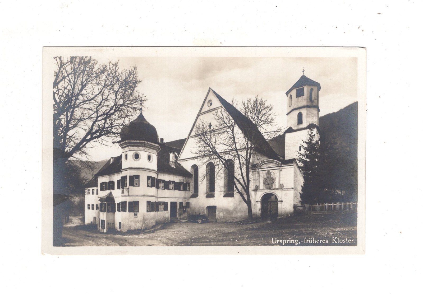 Postcard Urspring/former monastery