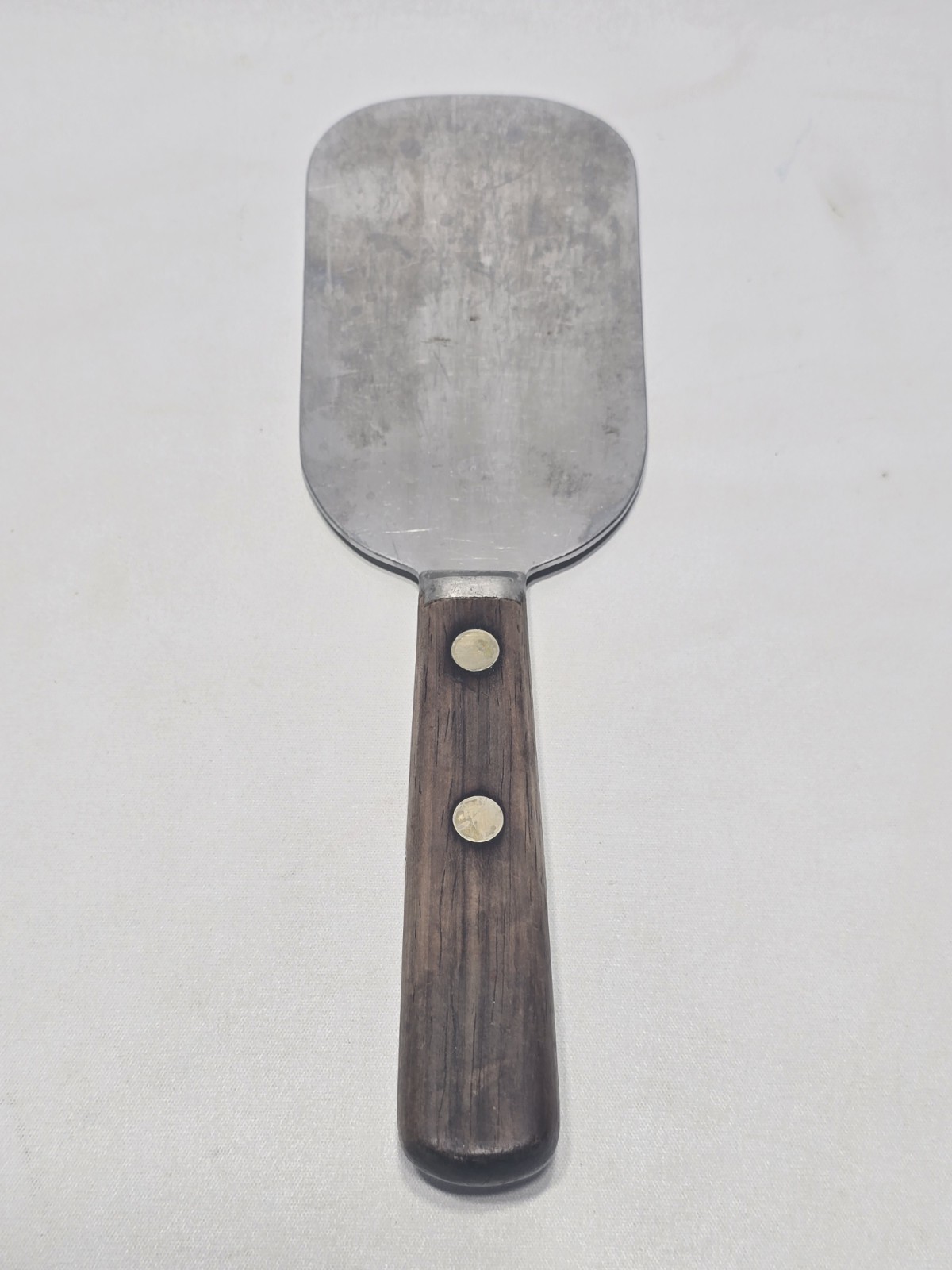 Vintage Clyde 1850 Stainless Wood Handle Spatula 