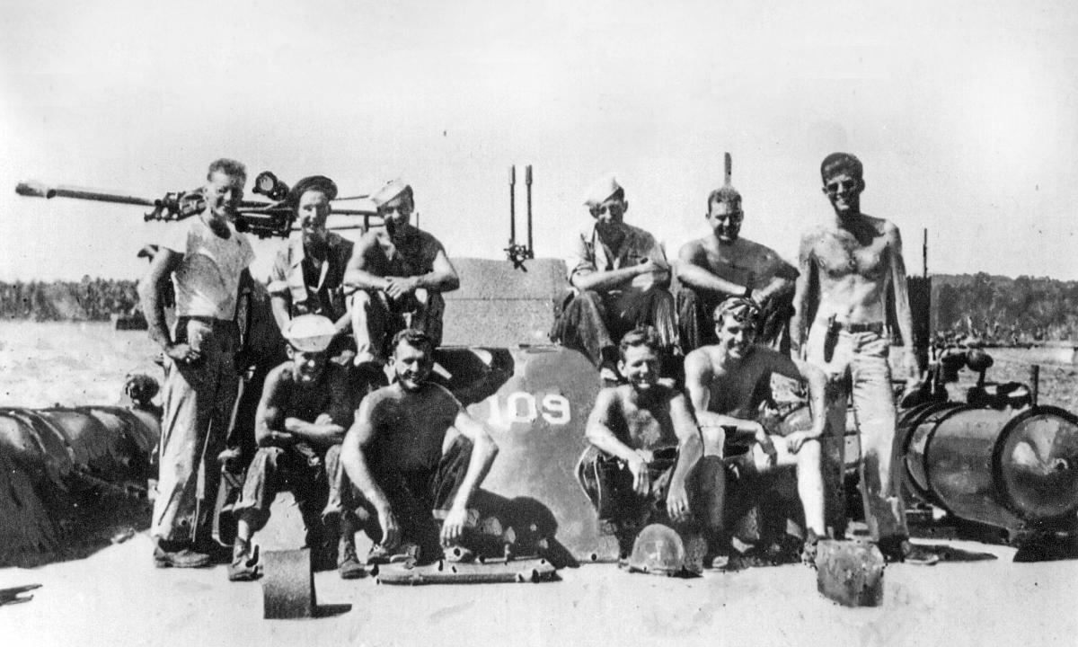 WW2 WWII Photo John F Kennedy  & Crew PT-109 US Navy PT Boat World War Two 
