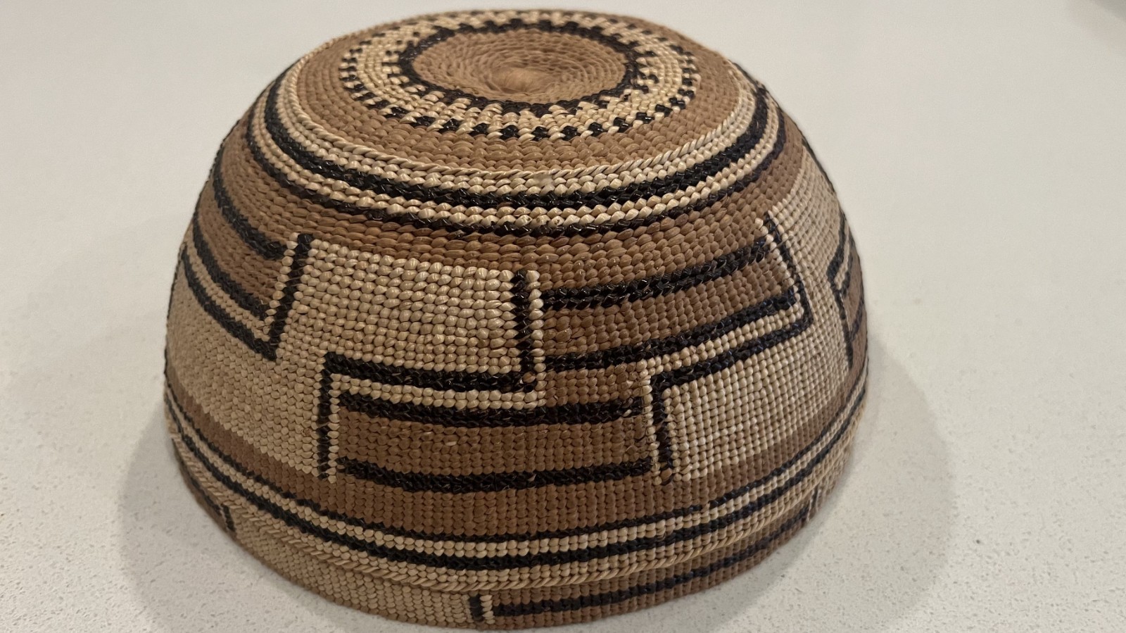 Vintage Hand-woven Yurok Indian Basket 7