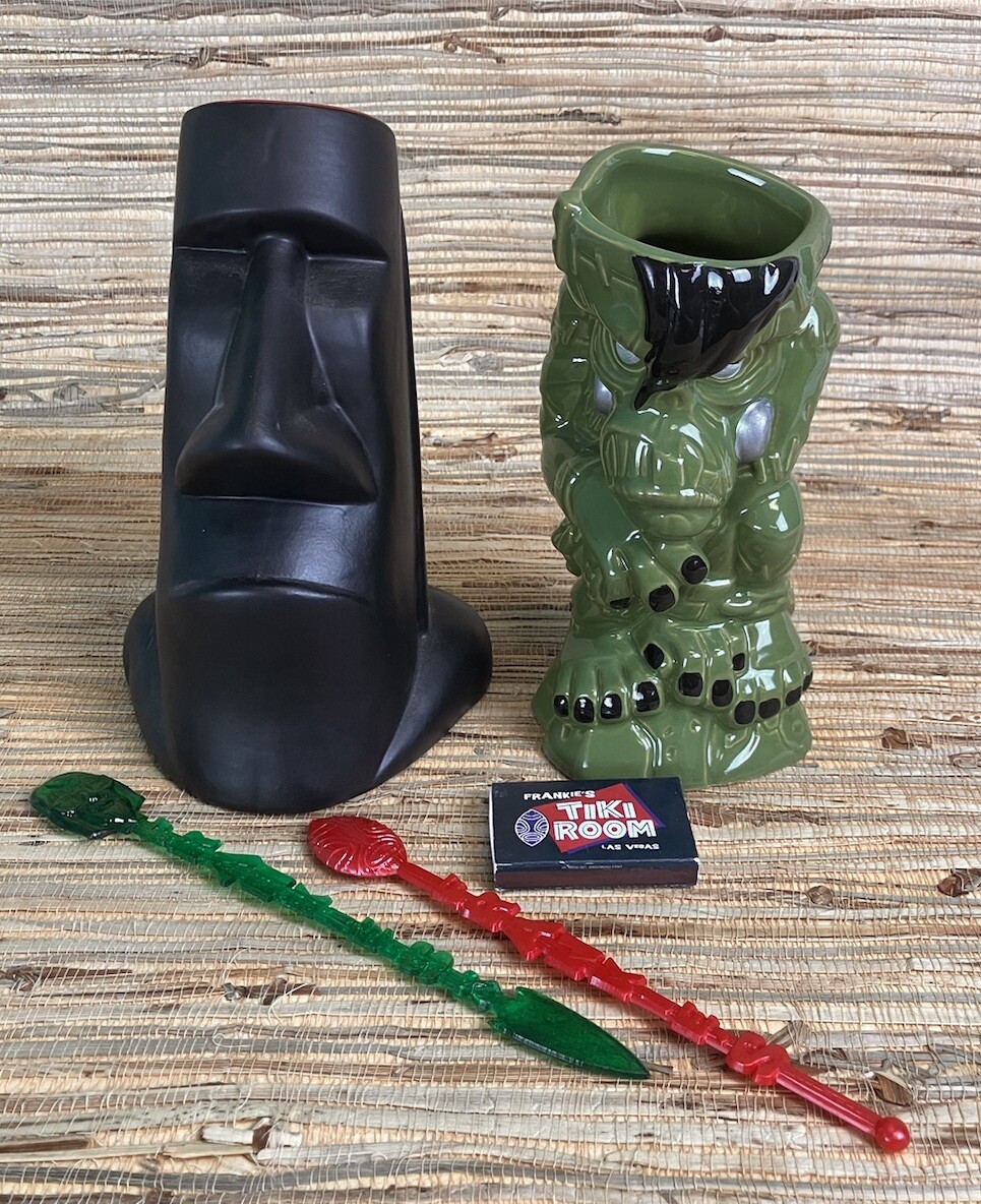 Frankie\'s Tiki Room Tiki Mug Set of 2 Frankiestein & Malekula II Mug Tiki Farm