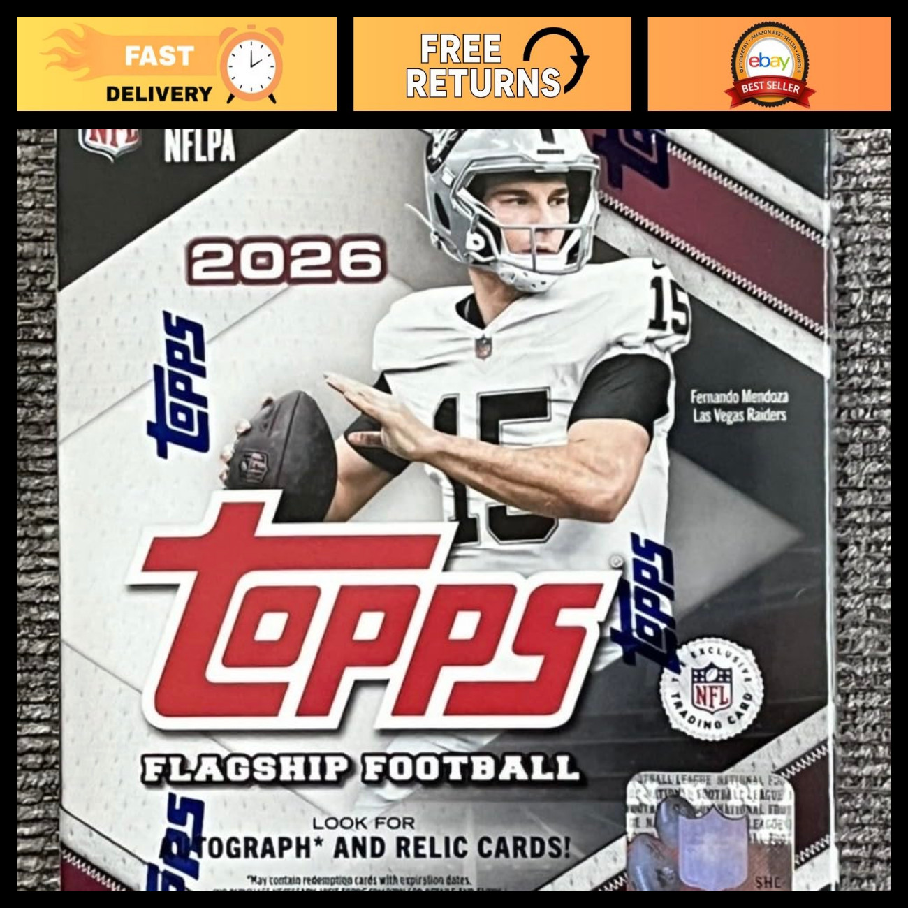 2026 Topps Flagship Football Mega Box