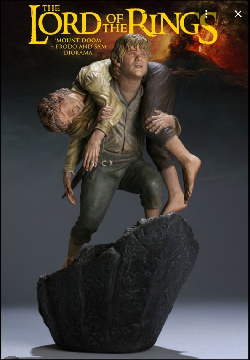 Sideshow Lord of the Rings Mount Doom Frodo & Sam /300 SDCC Exclusive RARE Weta