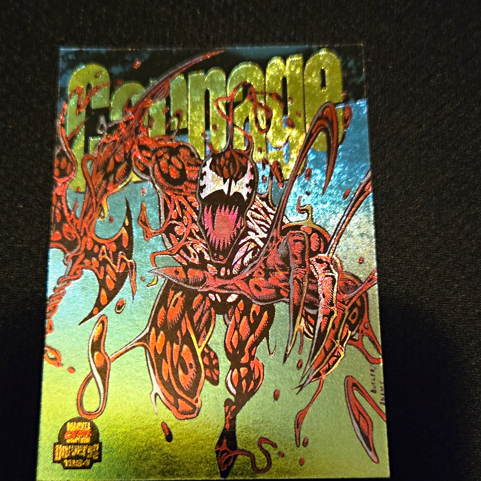 Fleer 1994 Marvel Universe Carnage Power Blast Limited Edition Insert Card 1/9 Fleer 1994 Marvel Universe Carnage Power Blast Limited Edition Insert Card 1/9