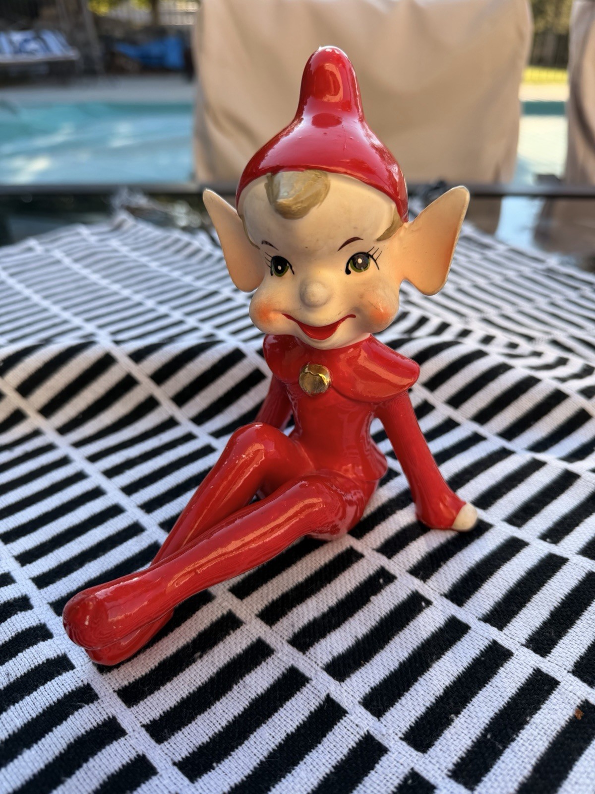 Vintage 1950s RELCO THAMES Red Pixie Elf CHRISTMAS 6\