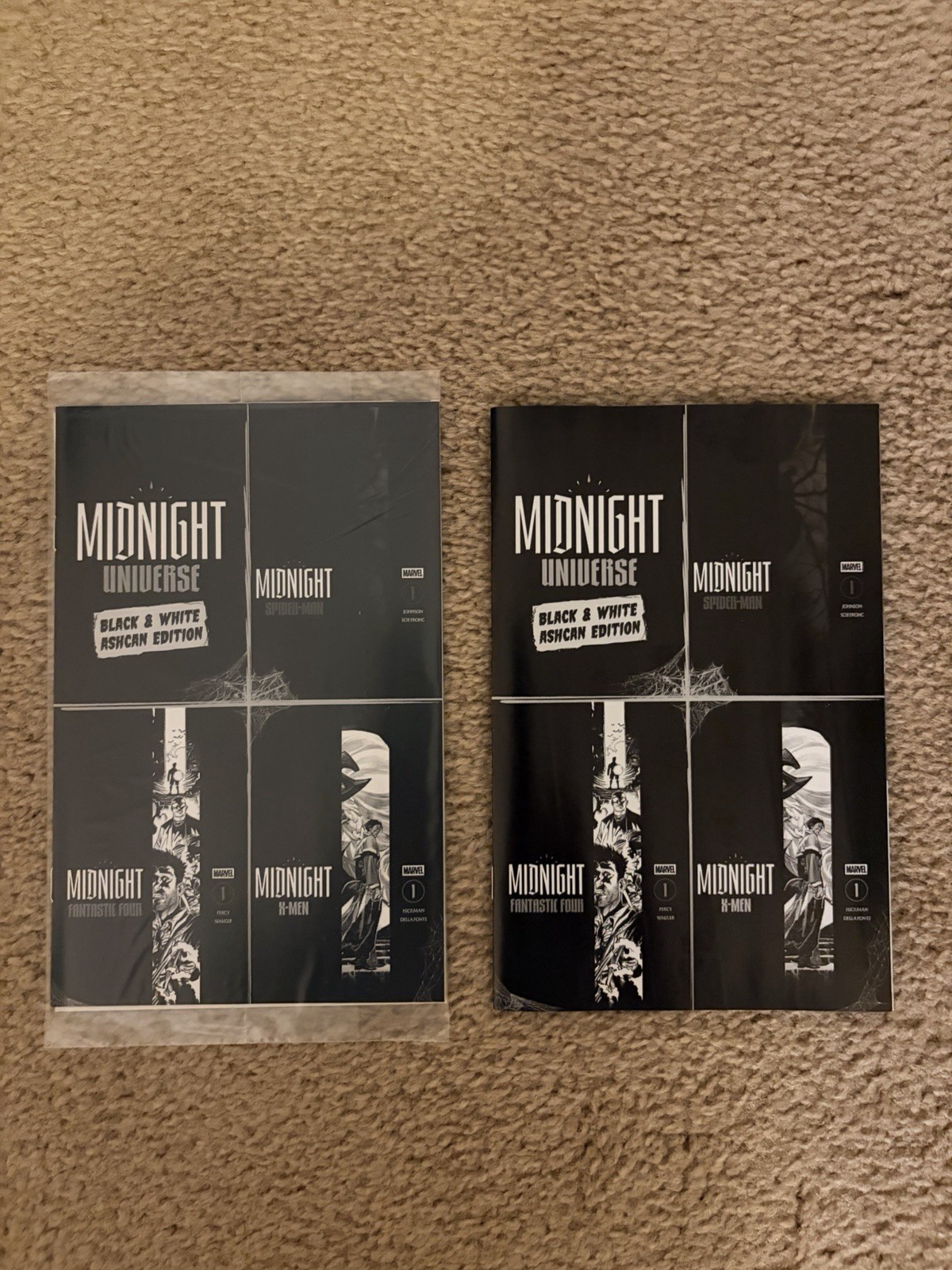 SDCC 2026 Marvel Midnight Universe B&W Ashcan NO BARCODE MINT SEALED w/FREE Gift