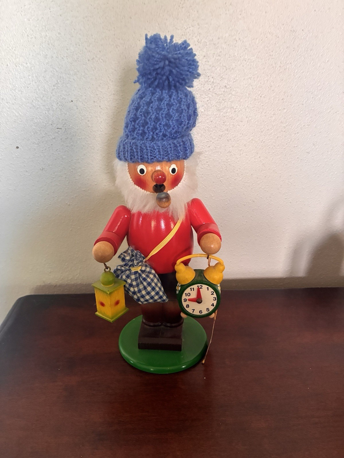 Vintage Steinbach Wood Incense Smoker The Night Watchman West Germany w/ Lantern