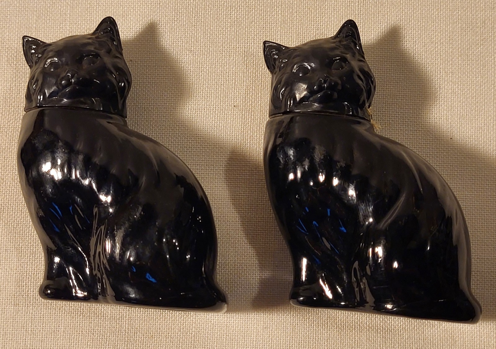 Vintage Avon Black Cat Kitty Cologne With Cologne