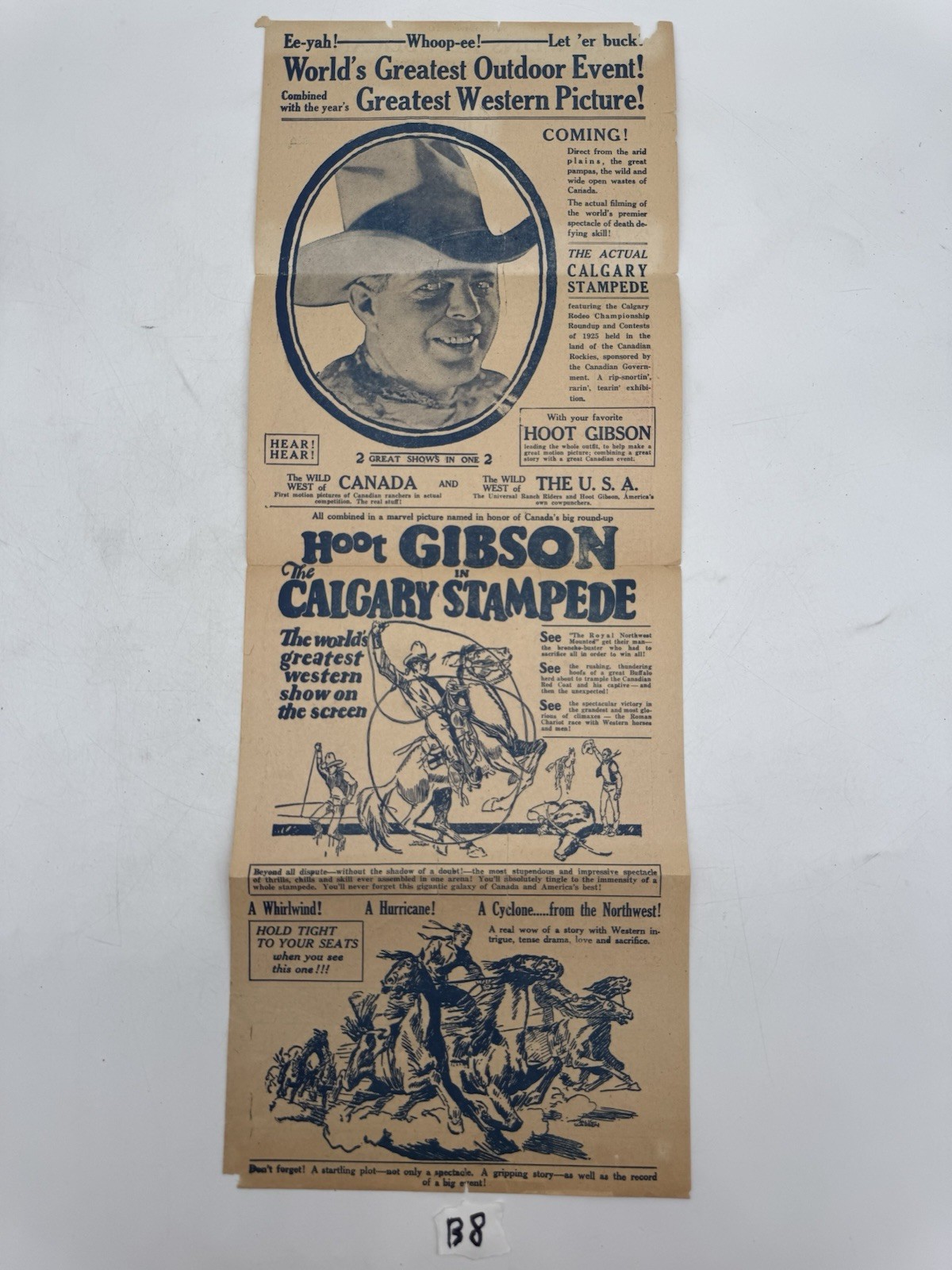 1926 Rawlins Republican Newspaper Supplement Hoot Gibson Calgary Stampede