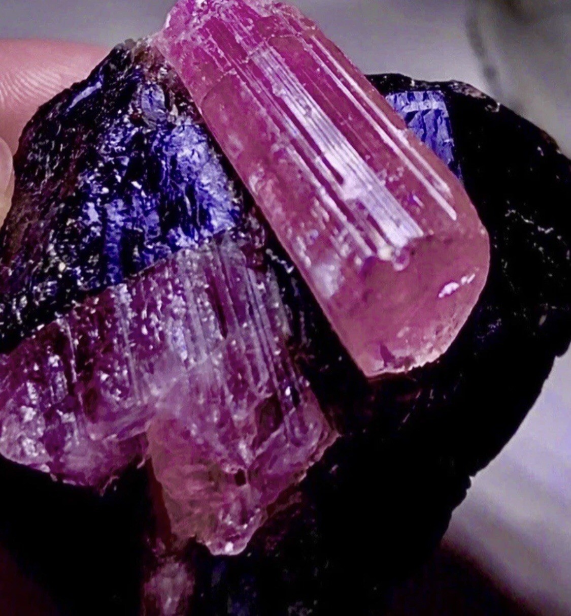 Large Gorgeous Pink Tourmaline Crystal Cluster Natural Raw Gemstone Specimen