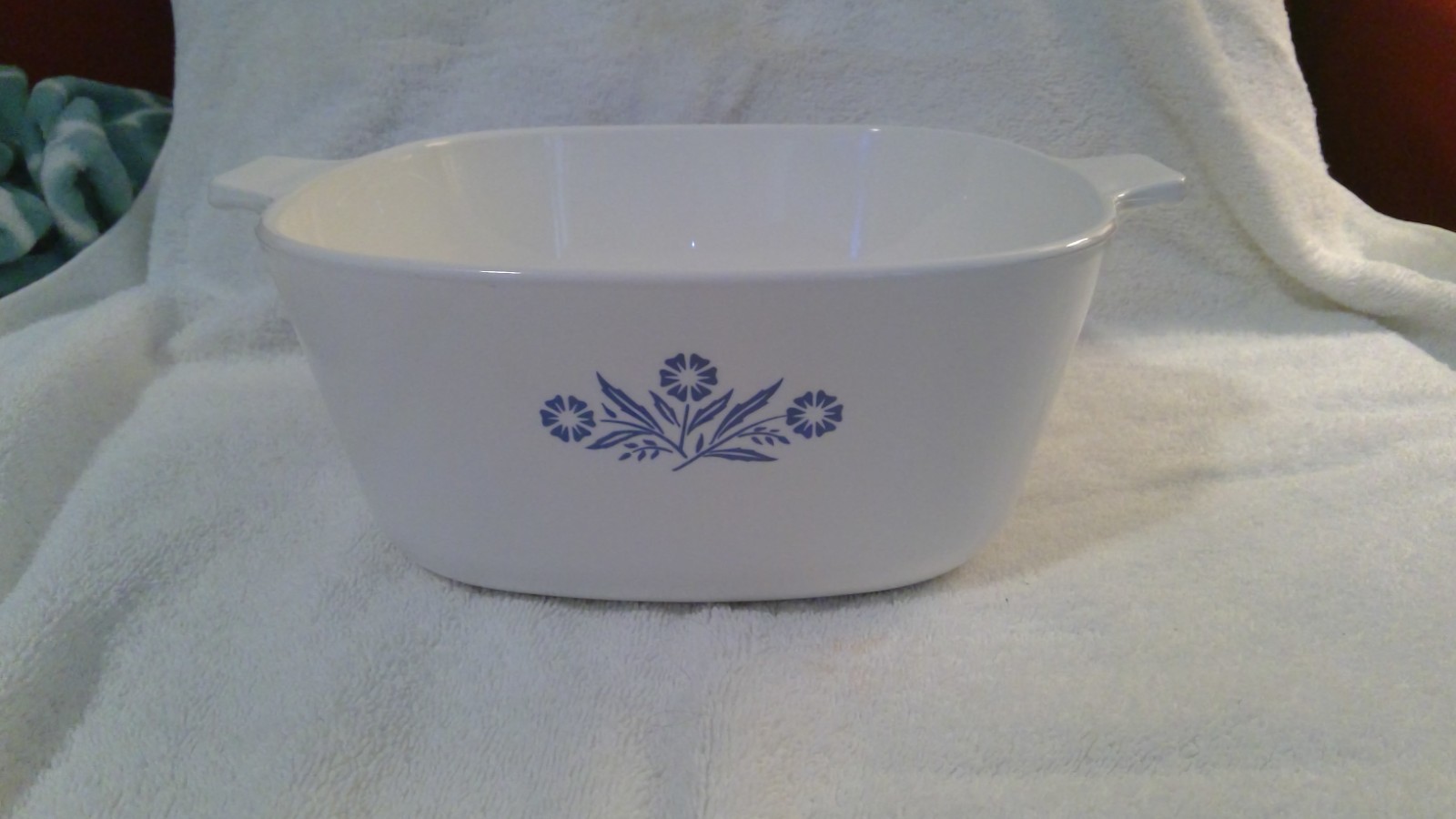 RARE 1961-66 Corning Blue Cornflower P-2 1/2-B, Baking Dish (Black Stamp) EUC