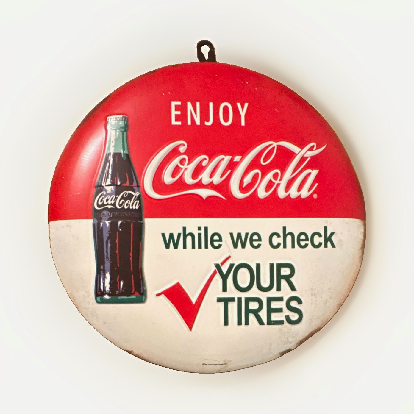 Vintage Coca-Cola Round Sign \