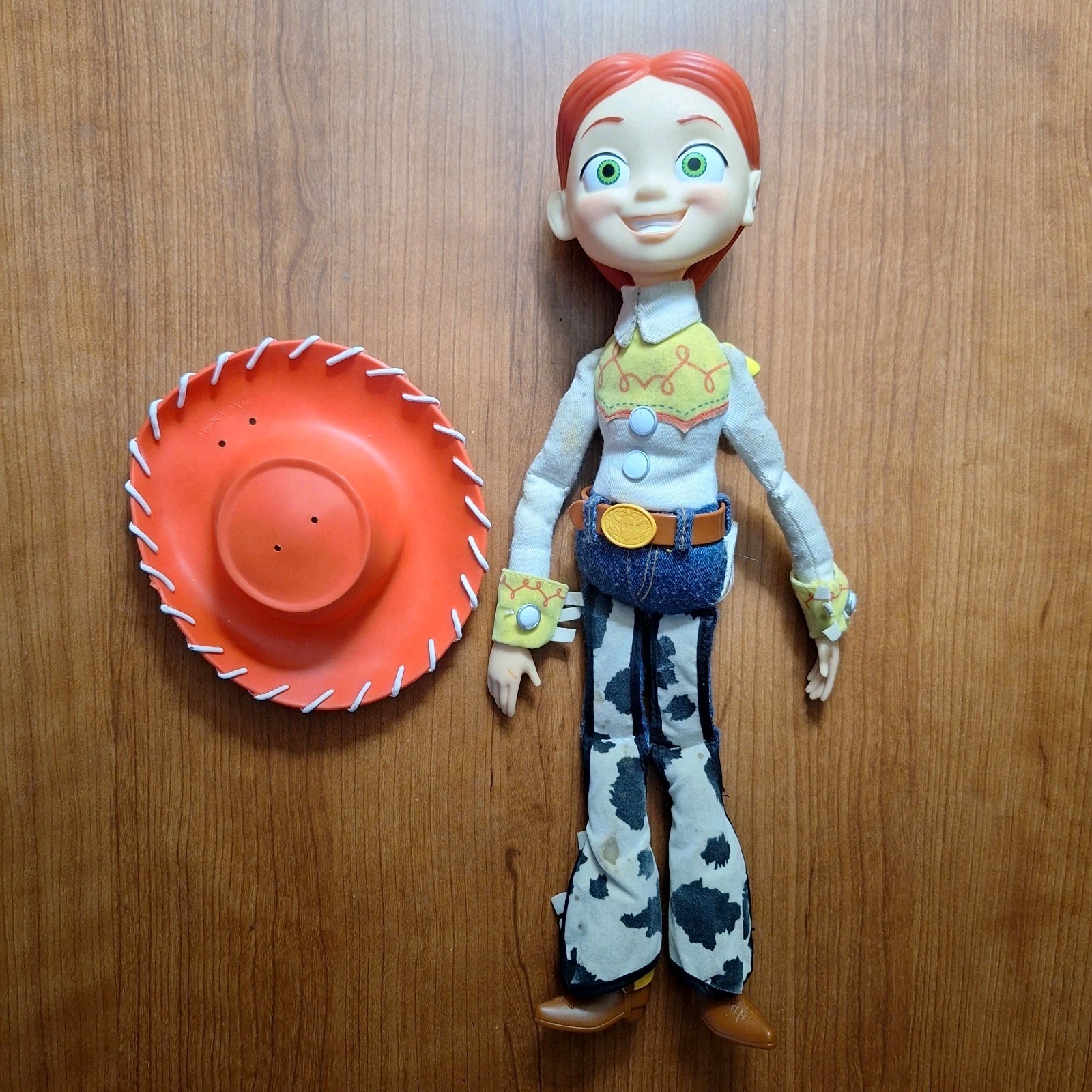 RARE 2009 Thinkway Toy Story SKINNY VERSION Jessie Doll WITH HAT (Great Custom)