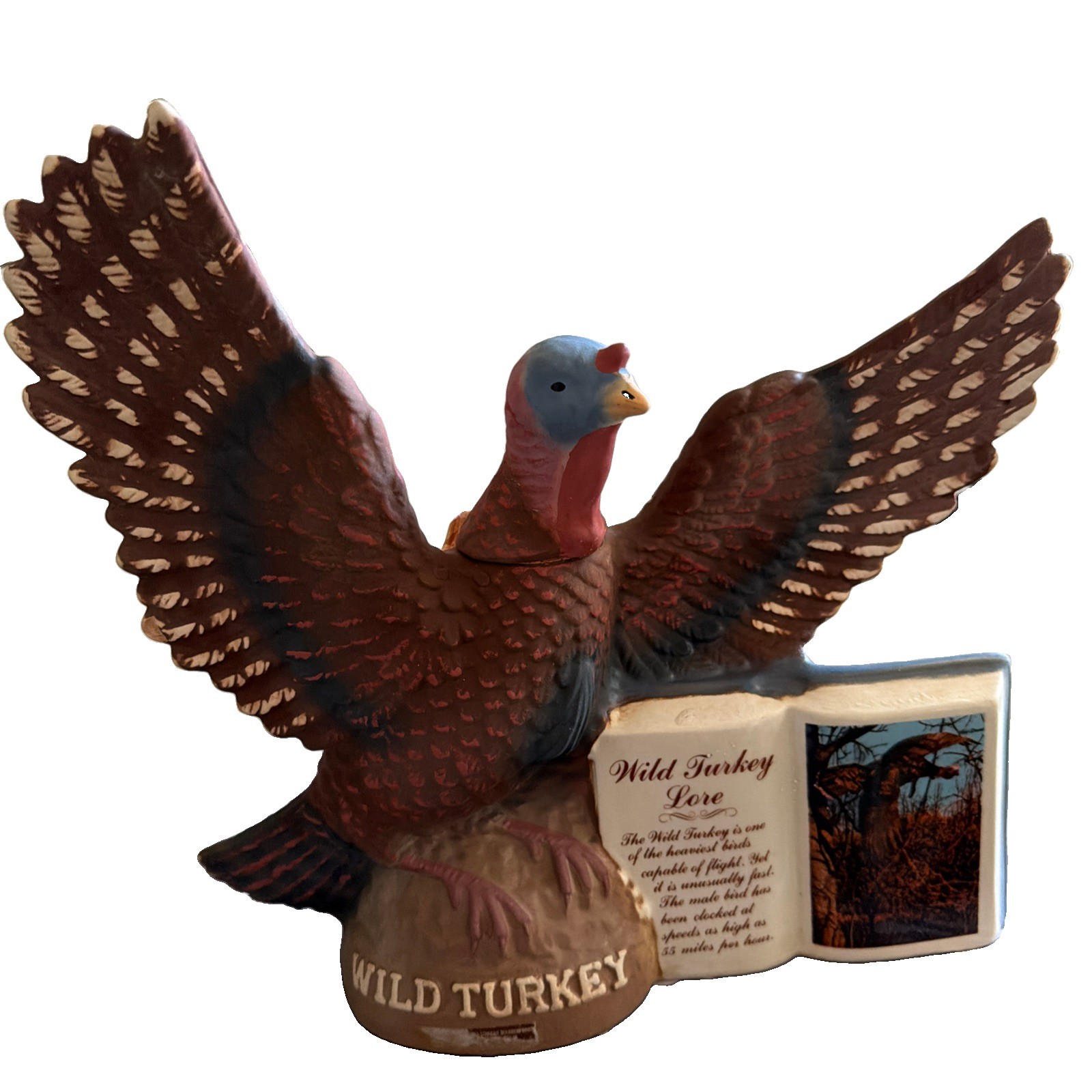 Vtg Austin Nichols Figural Flying Wild Turkey Series 2 No 1 Whiskey Decanter