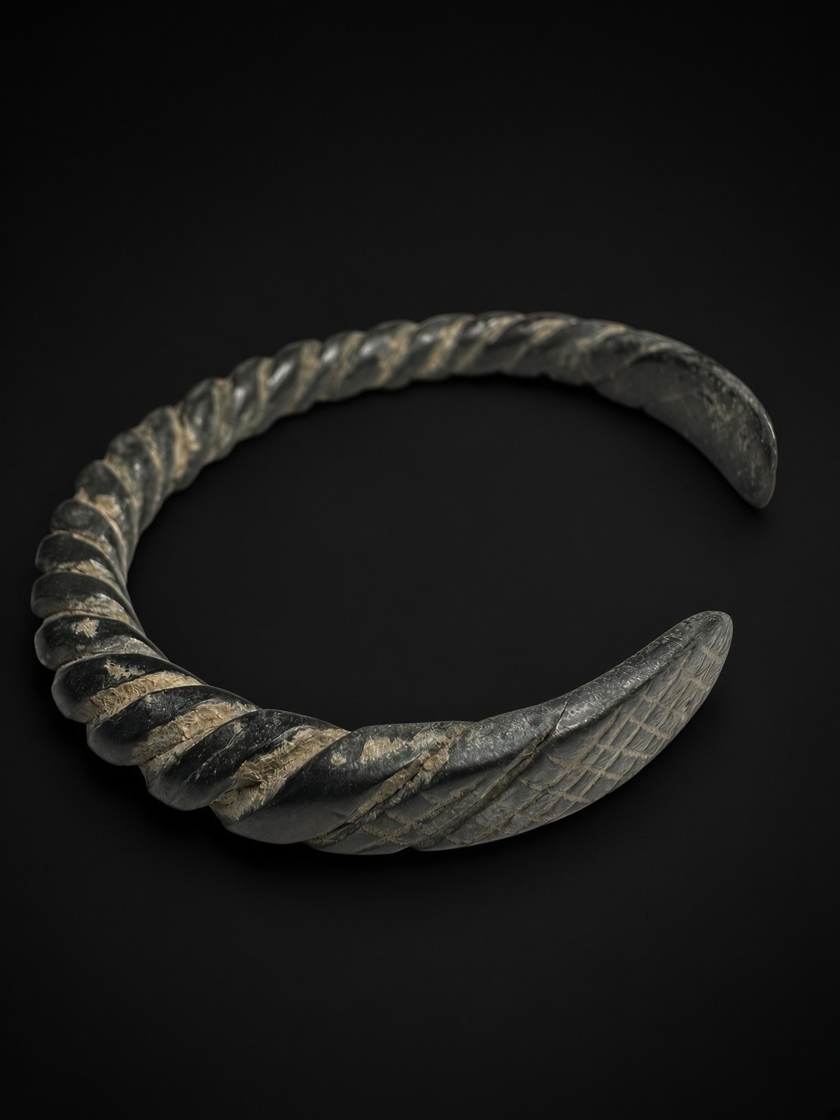 Ancient Twisted Bangle (bracelet) From The Bronze Age / Iron Age 1200BCE-700BCE Ancient Twisted Bangle (bracelet) From The Bronze Age / Iron Age 1200BCE-700BCE