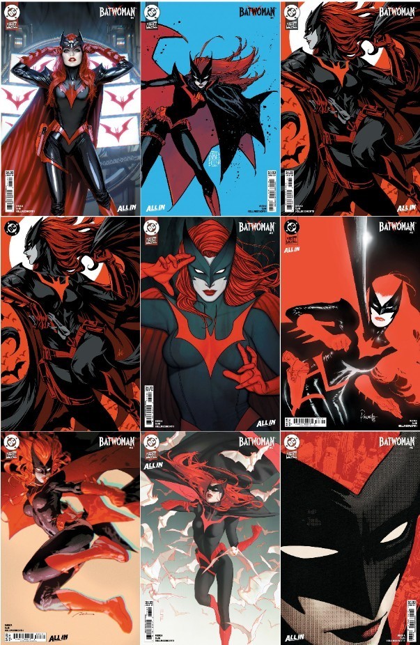 BATWOMAN (2026) issue #1-6 Variant Cover Lot + Foil Cover #1, 9 books