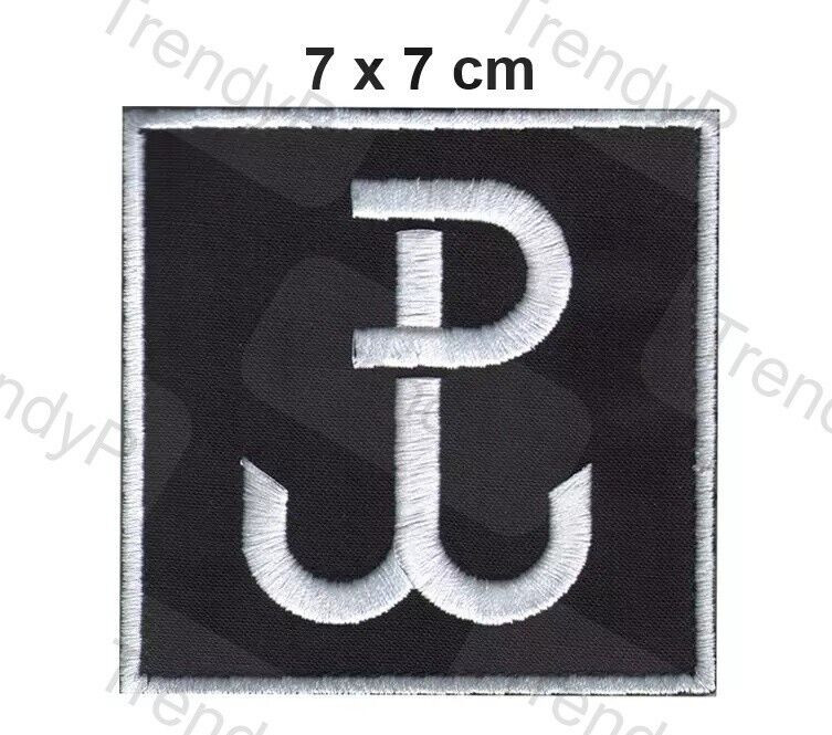 Polish Poland Anchor Fighting Polska Walczaca Kotwica Sew Iron On Embroidered 76