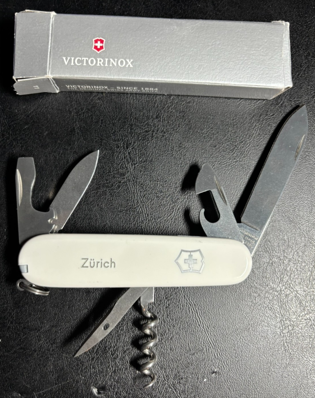 Victorinox Spartan Swiss Army Knife--Rare White Zurich Promotional Edition 91mm