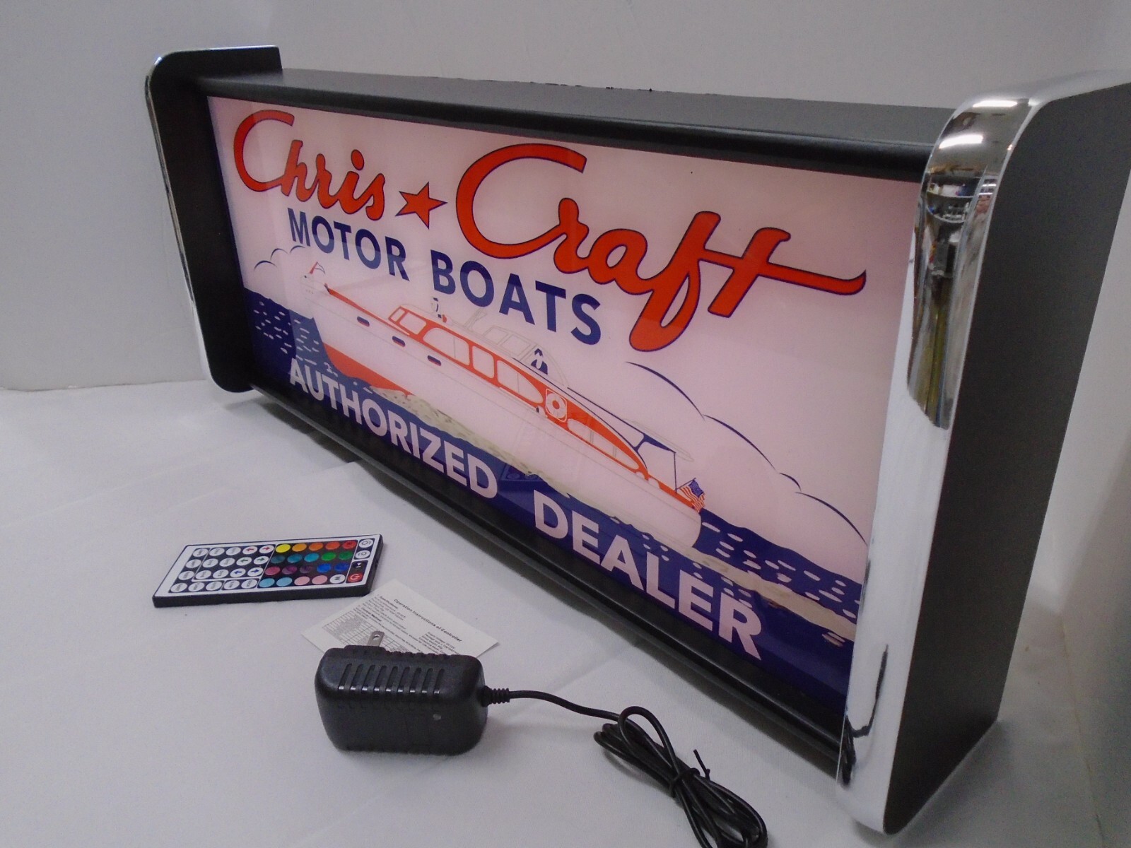 Chris Craft Motor Boats LED Display lighted sign lightbox Wall hanging Light