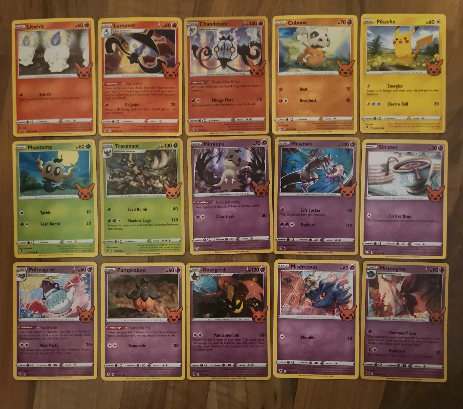 Pokémon TCG 2022 Halloween Trick or Trade Full Card Set Pokémon TCG 2022 Halloween Trick or Trade Full Card Set