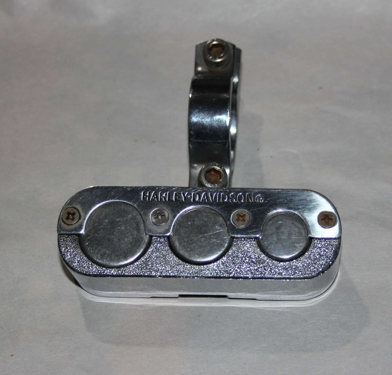 Vintage Harley Davidson Handlebar Coin  Holder