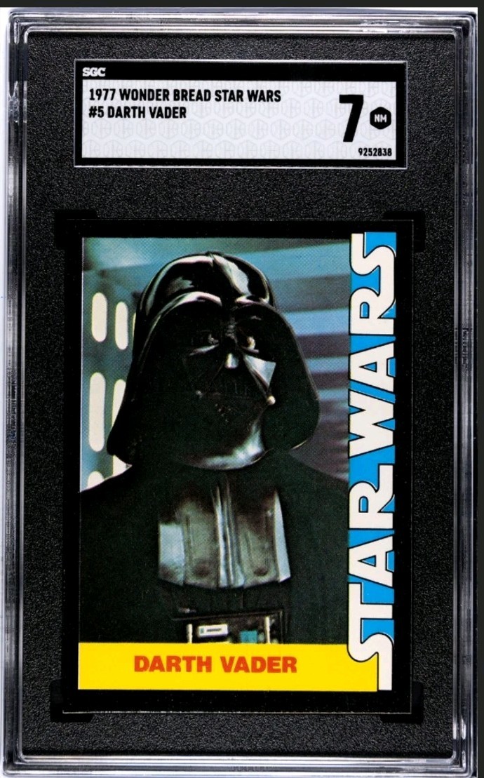 1977 Wonder Bread #5 Darth Vader ~ SGC 7 ~ Star Wars Trading Card 