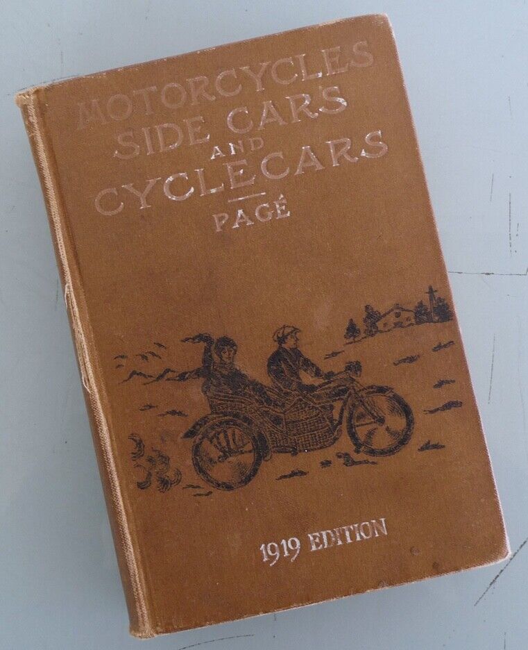 1919 MOTORCYCLE BOOK INDIAN YALE HARLEY HENDERSON POPE CURTISS THOR EXCELSIOR +