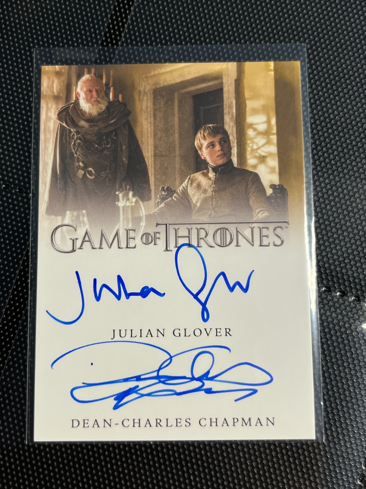 2019 Game of Thrones Season 8 Dual Julian Glover Dean-Charles Chapman Auto FDL