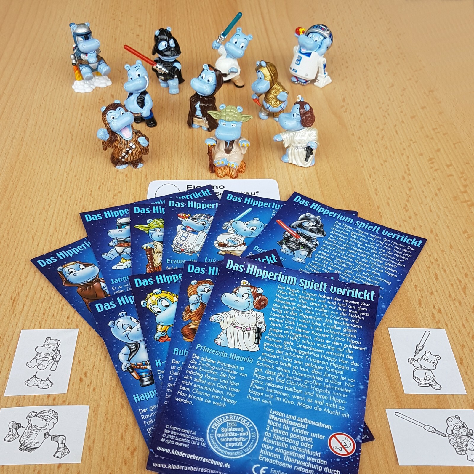 TOP KINDER SURPRISE SET - Happy Hippo Star Wars Hipperium - AMAZING FIGURINES