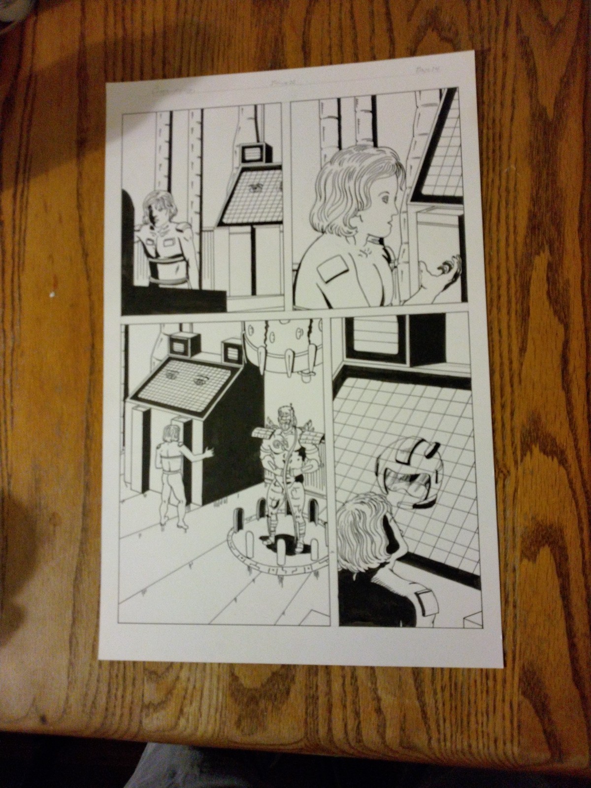 Original Artwork Compu-M.E.C.H. Page 24 Issue #28 By Theodore Riddle 