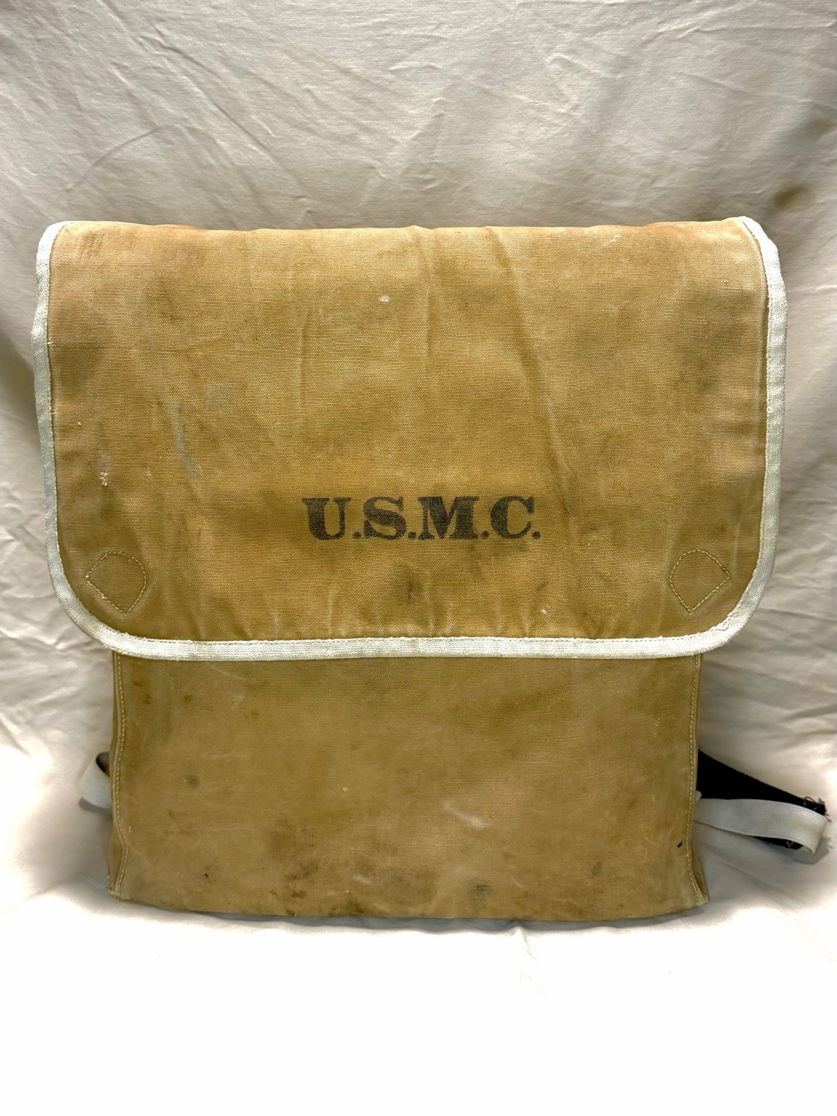 Rare Pre WW1 M1912 Blanket Bag Pack USMC Marine Corps Period Modified Stenciled