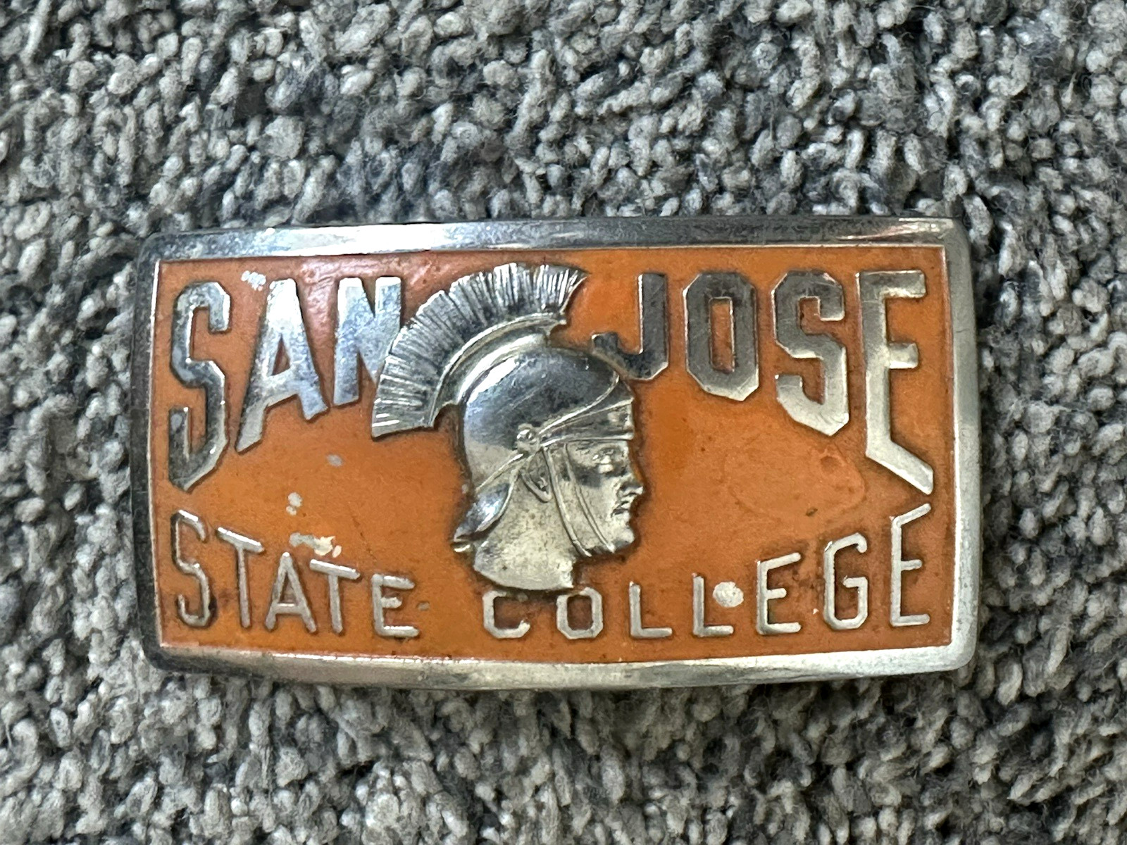 1930'S SAN JOSE STATE COLLEGE University  Belt Buckle - SPARTANS California