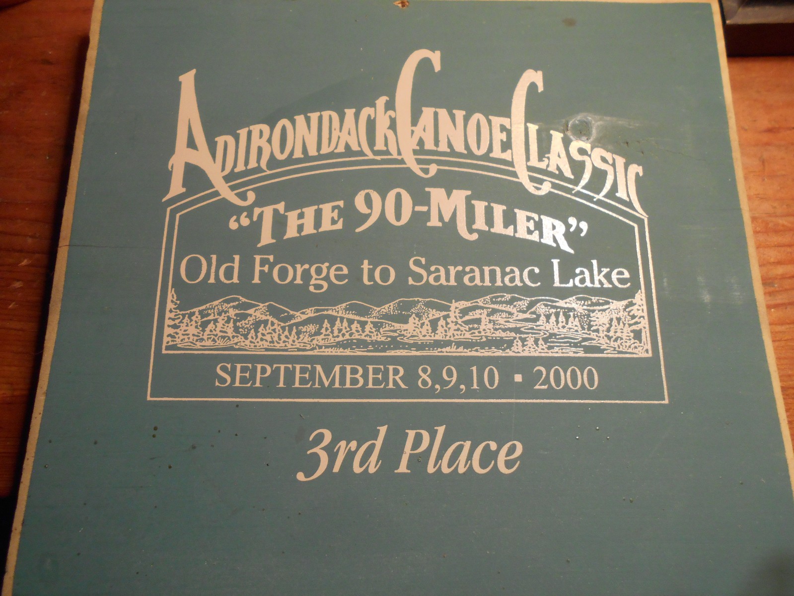 INLET NY ADIRONDACK VINTAGE 90 MILER CANOE RACE AWARD OLD FORGE BLUE MT RAQUETTE INLET NY ADIRONDACK VINTAGE 90 MILER CANOE RACE AWARD OLD FORGE BLUE MT RAQUETTE