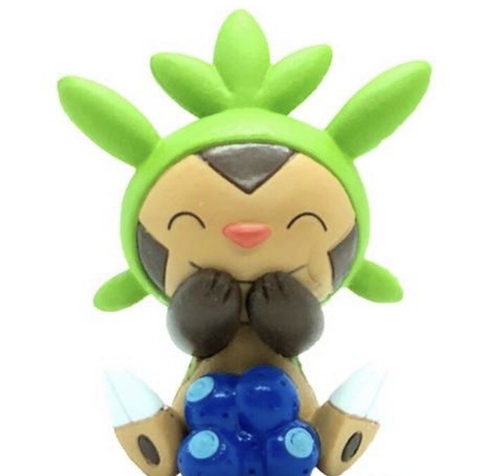Chespin Takara Tomy Pokemon Gashapon Manpuku Pakupaku Mascot part 2