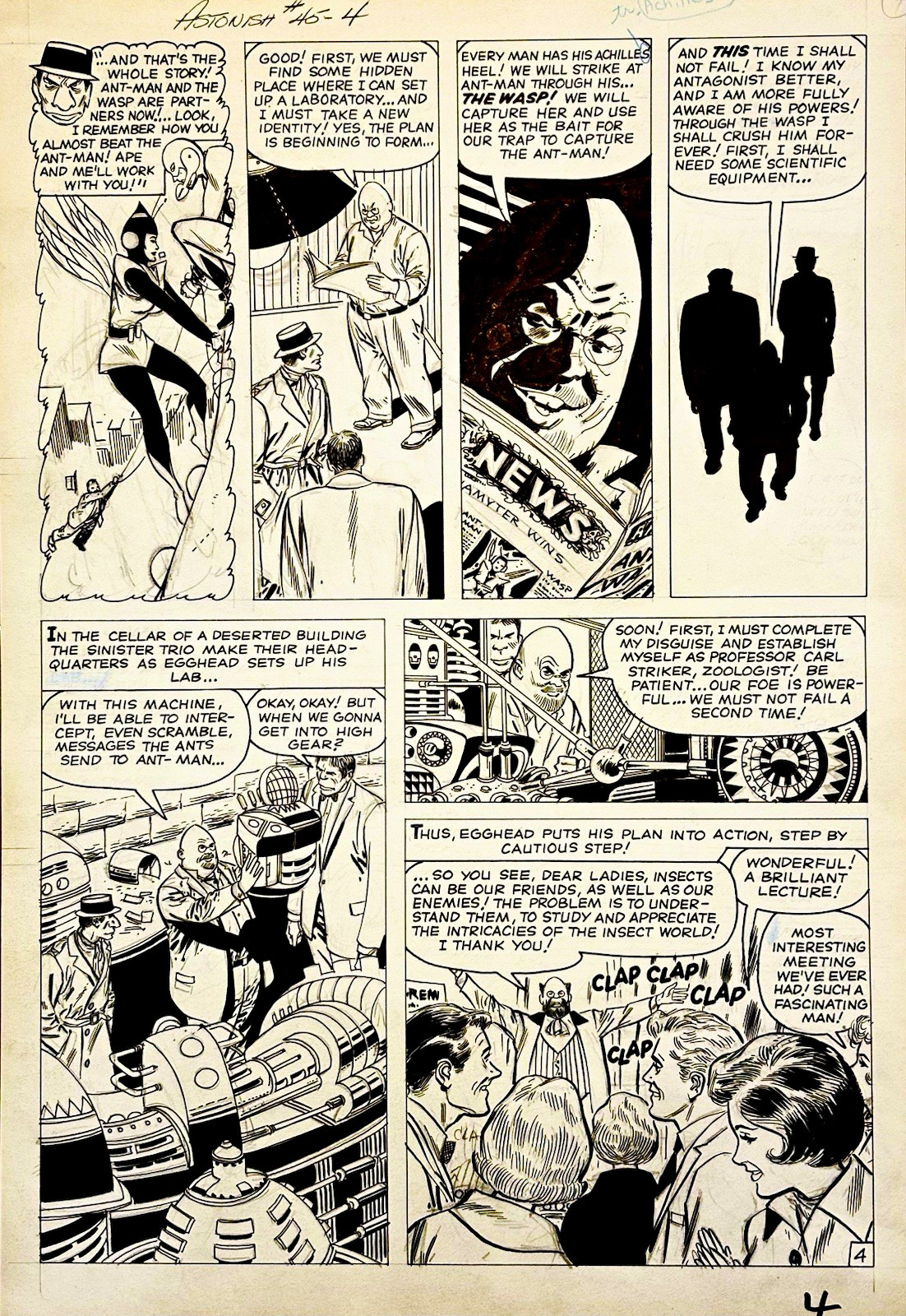 Original Comic Art - Tales to Astonish #46 pg 4 Don Heck  Ant-Man/Wasp