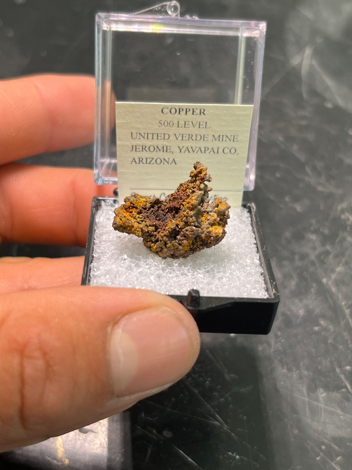 Native Copper, JEROME, United Verde Mine, Yavapai Co, Arizona