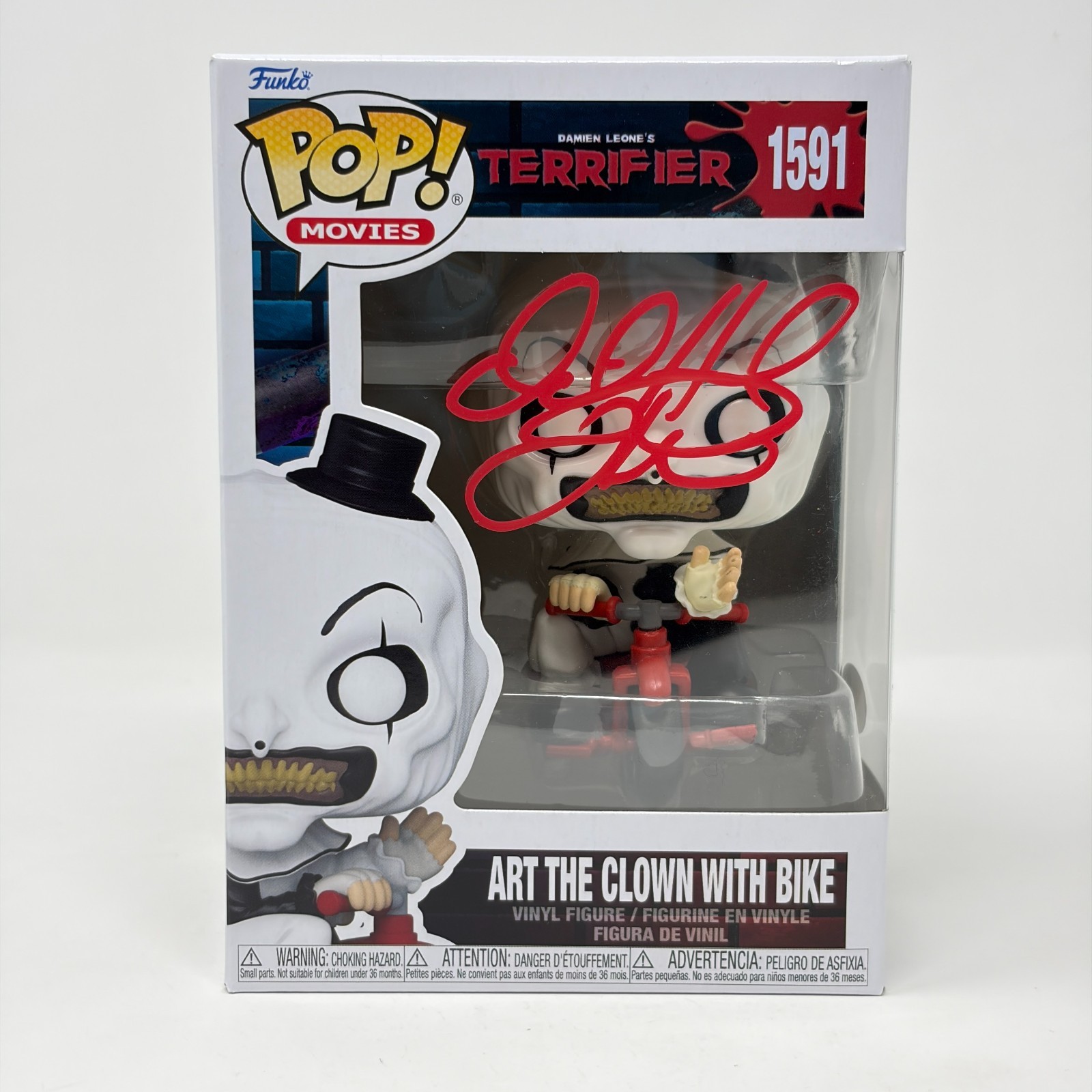David Howard Thornton Art The Clown #1591 Signed Funko Pop JSA Certified Auto